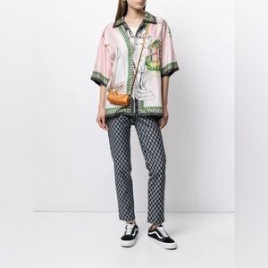 Fiorucci Checkerboard Organic Cotton Jeans Size 26